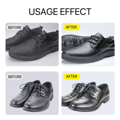 Premium Liquid Shoe Polish Wax with Built-in Sponge-head Applicator
