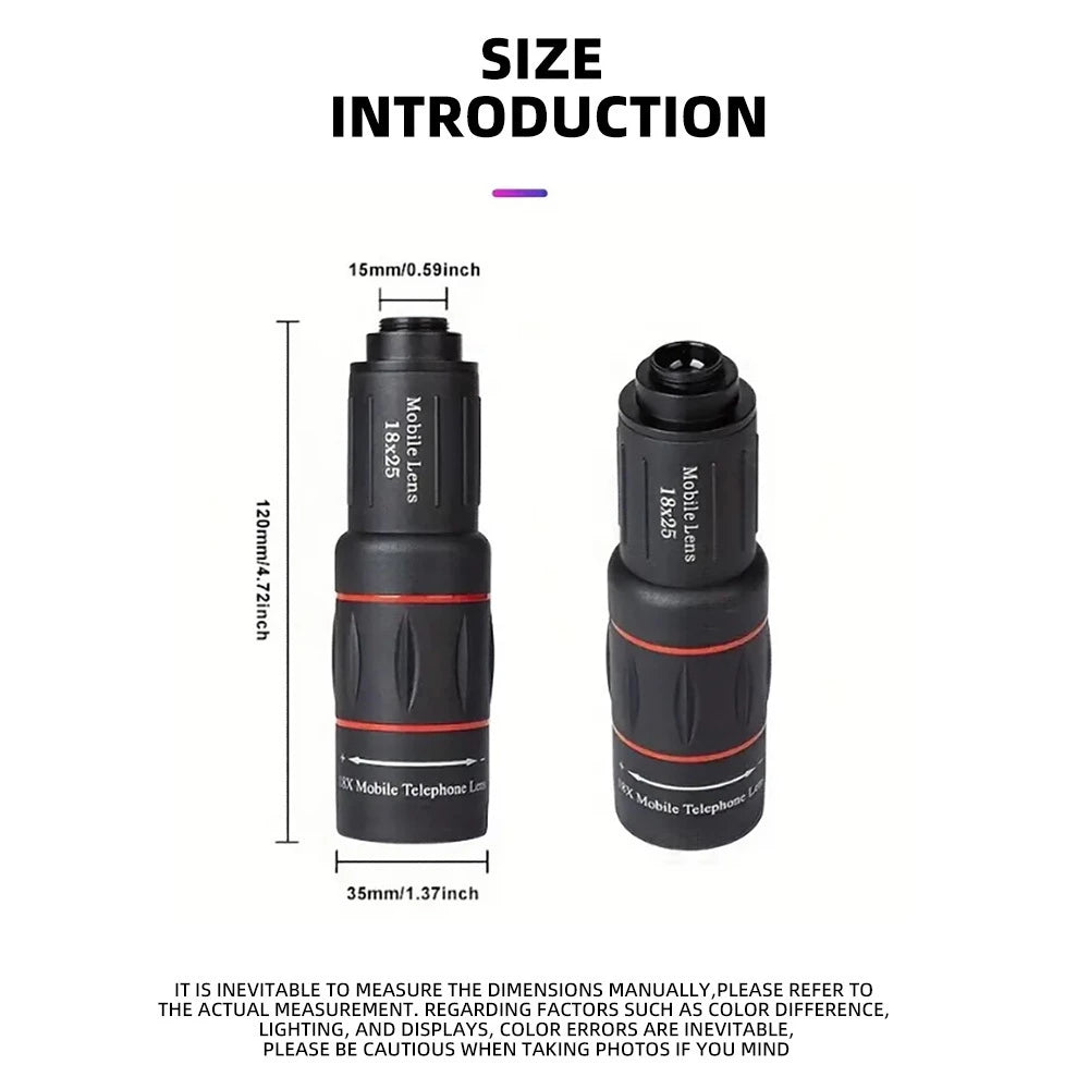 18X Telescope Zoom Mobile Phone Lens