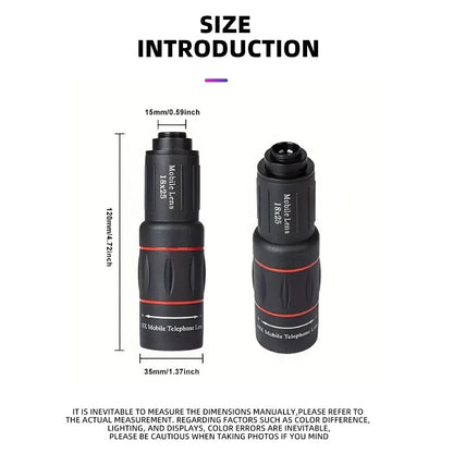 18X Telescope Zoom Mobile Phone Lens