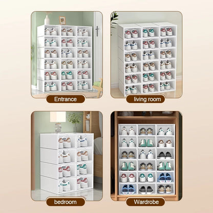Stackable  Foldable Plastic Shoe Box