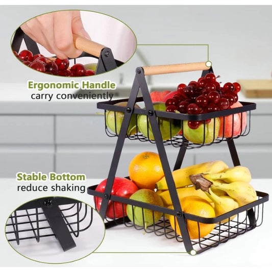 Double-Layer Fruit Basket