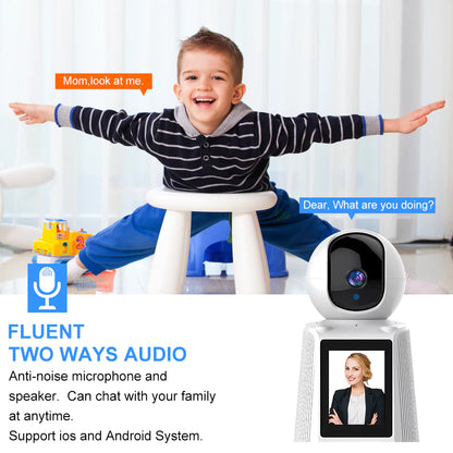 CCTV Camera With Display Screen Use Video Calling Camera With Two-Way Audio