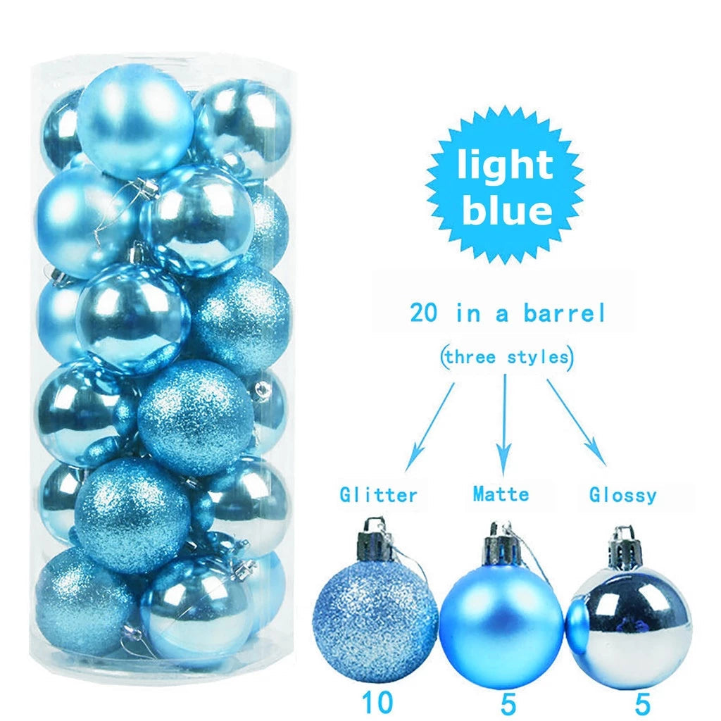 20pcs Set Christmas Balls Ornaments