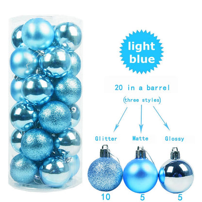 20pcs Set Christmas Balls Ornaments