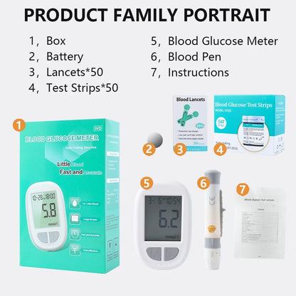 Glucometer Blood Sugar Test Kit