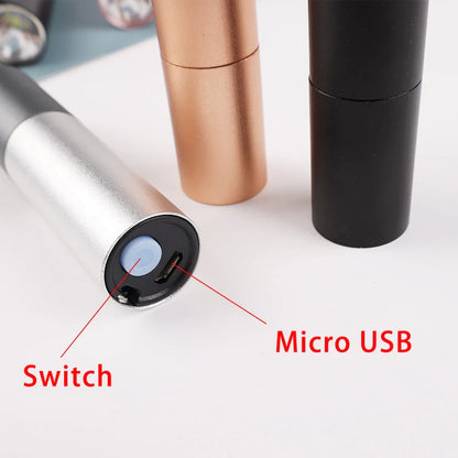 Rechargeable Mini Telescopic Zoom Flashlight
