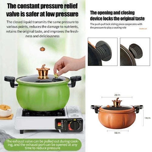 Pumpkin Multifunctional Non Stick Pressure Cooker