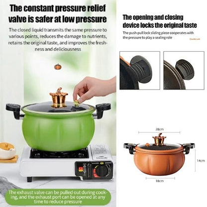 Pumpkin Multifunctional Non Stick Pressure Cooker