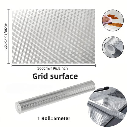 Kitchen Aluminum Foil Wallpaper