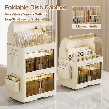 Foldable Dish Rack with Cover