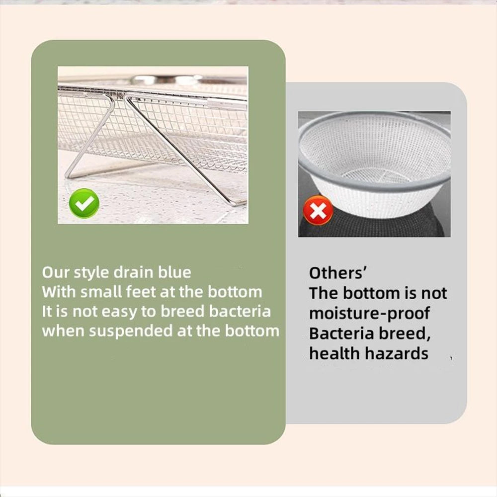 Stainless Steel Retractable Draining Basket