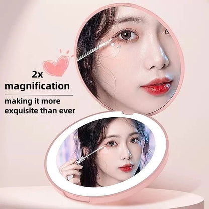 Rechargeable Compact Mirror with LED Light