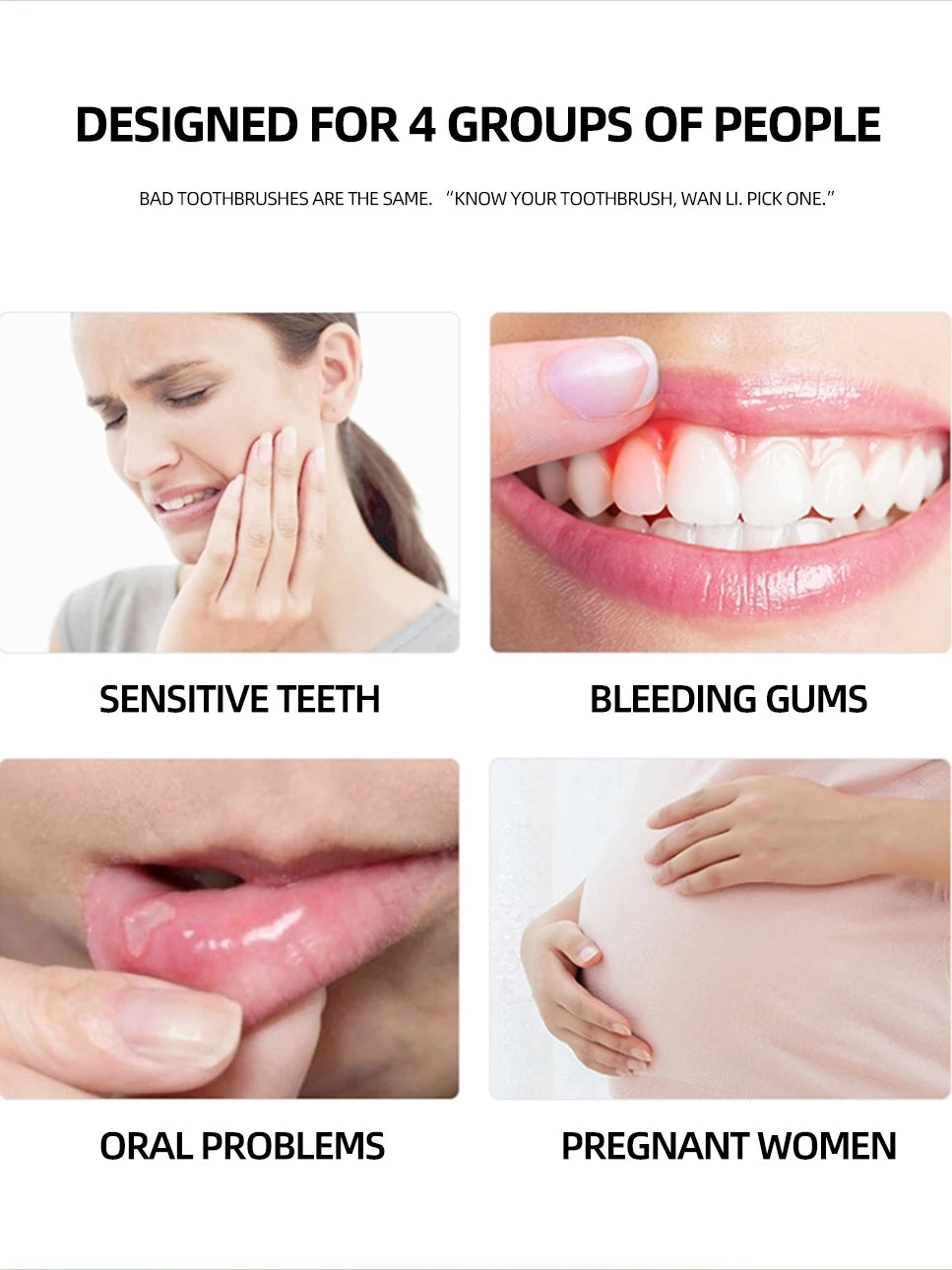 2-in-1 Toothbrush & Tongue Scraper 5pcs/set