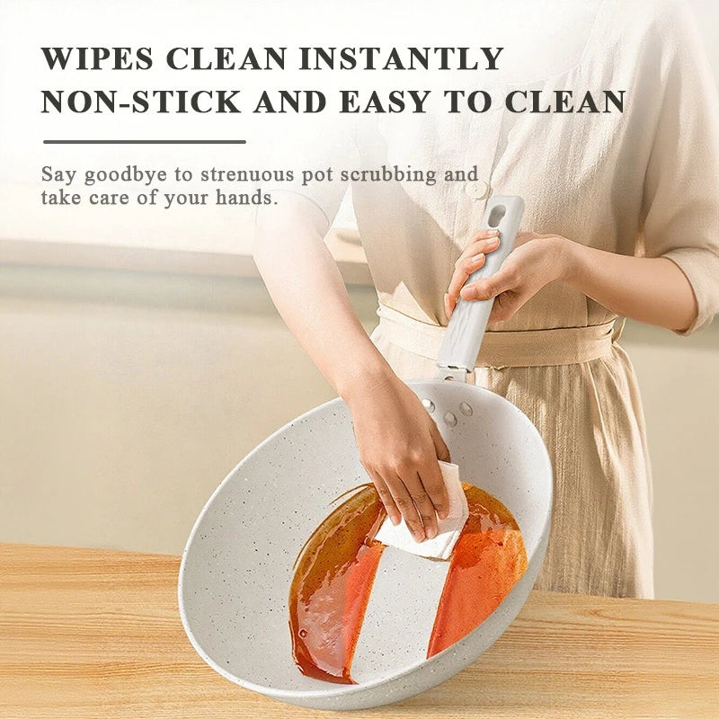 Maifanite Material White Non-Stick Frying Pan