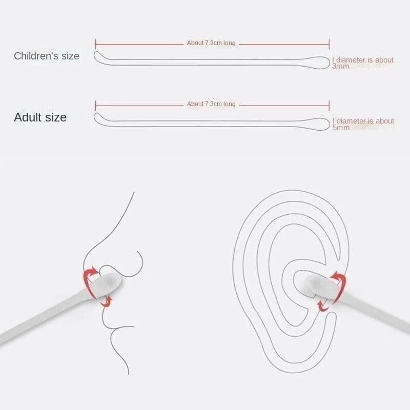 2 in 1 Cotton Swab Ear Scoop (100pcs)