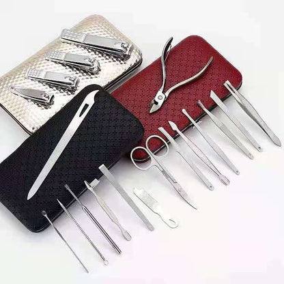 19-piece Stainless Steel Manicure and Pedicure Grooming Set