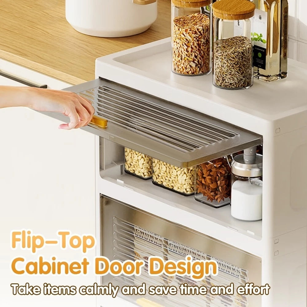 Foldable Multi-Layer Storage Organizer Cabinet