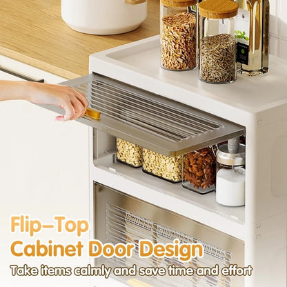 Foldable Multi-Layer Storage Organizer Cabinet