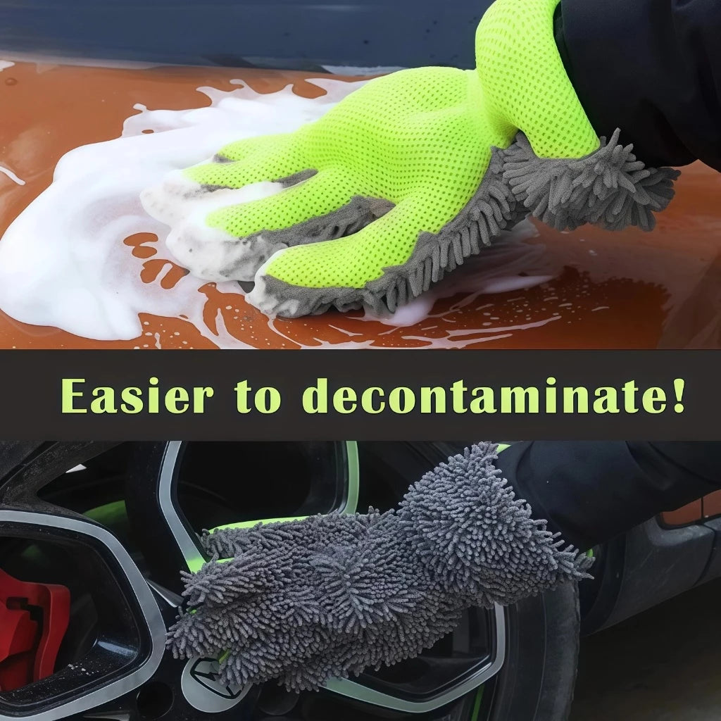 Five-Finger Microfiber Car Wash Glove