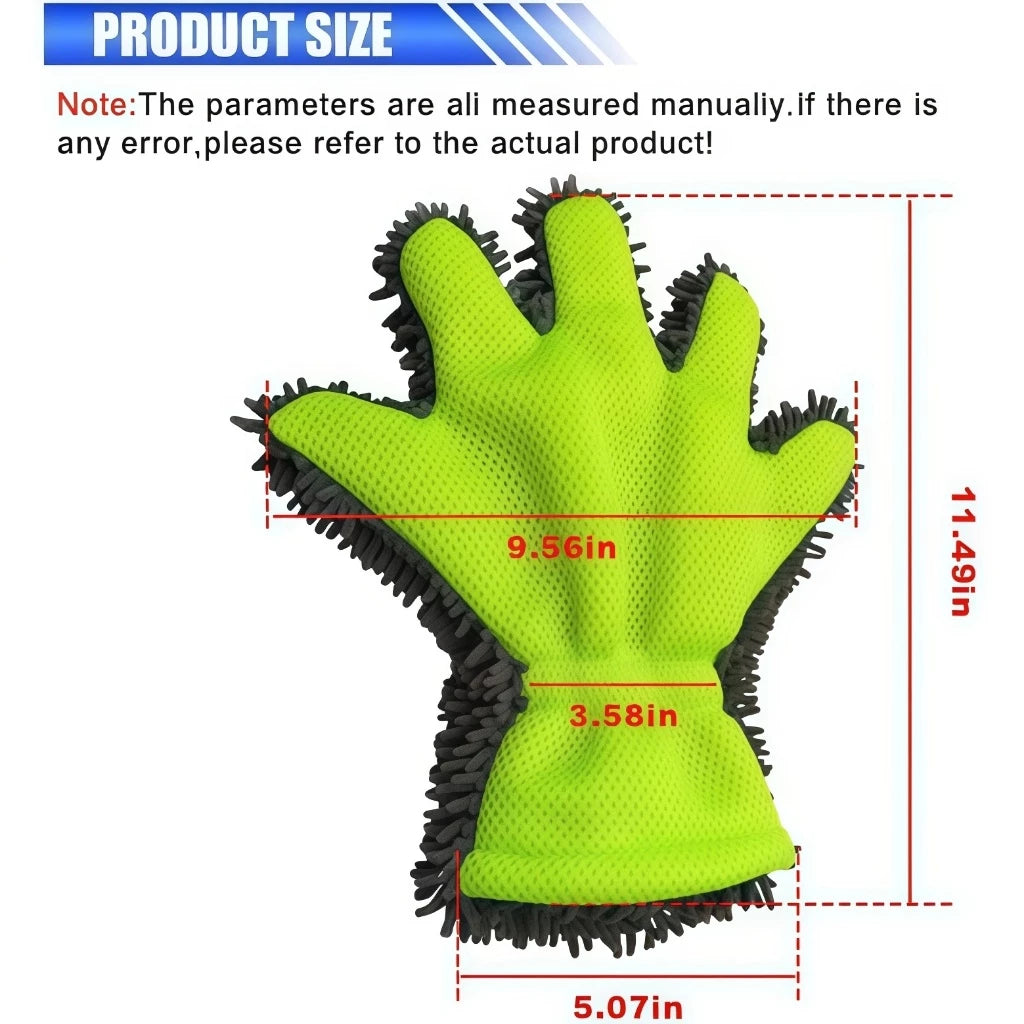 Five-Finger Microfiber Car Wash Glove