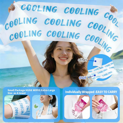 LunaVi Care Ice Cooling Wipes for Instant Heat Relief