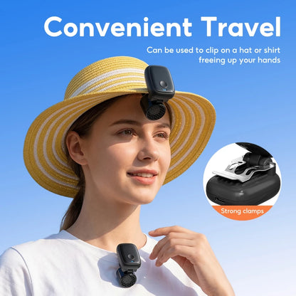 Mini Clip On Fan for Hat and Clothes