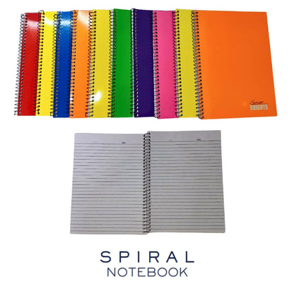 10pcs Assorted Color Writing-Yarn-Spiral All Level Notebook Set