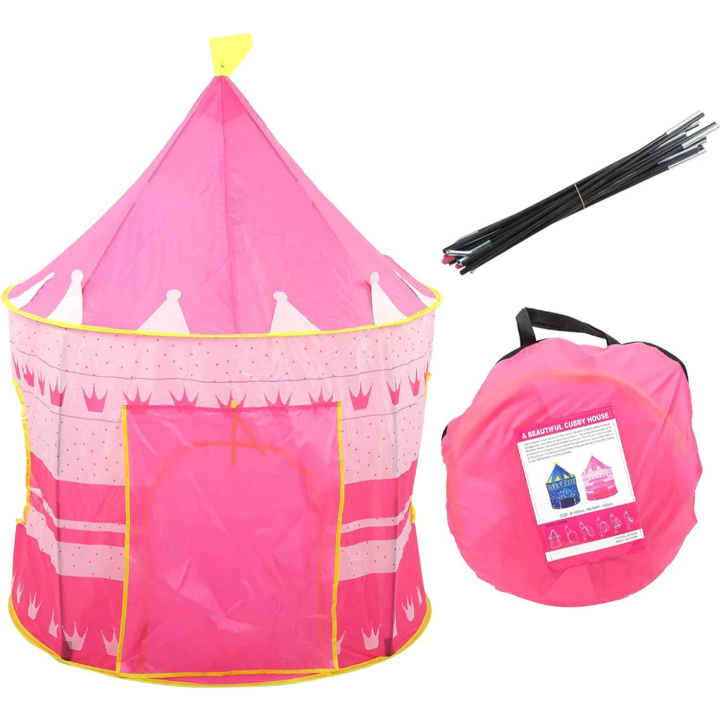 Kids Portable Folding Castle Tent