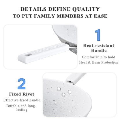 Maifanite Material White Non-Stick Frying Pan