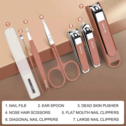 Portable Nail Care Set with Carry Case
