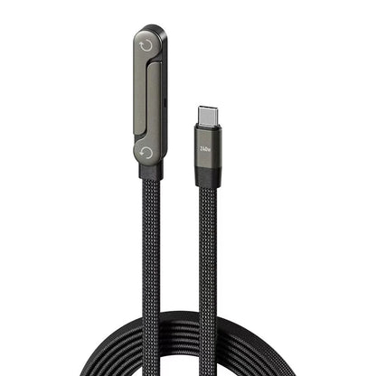 Angled Fast Charging Cable with Phone Stand