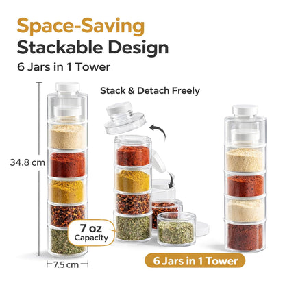 6-Piece Spice Tower