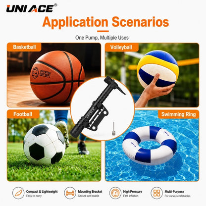 Portable Mini Bike Pump with Bracket