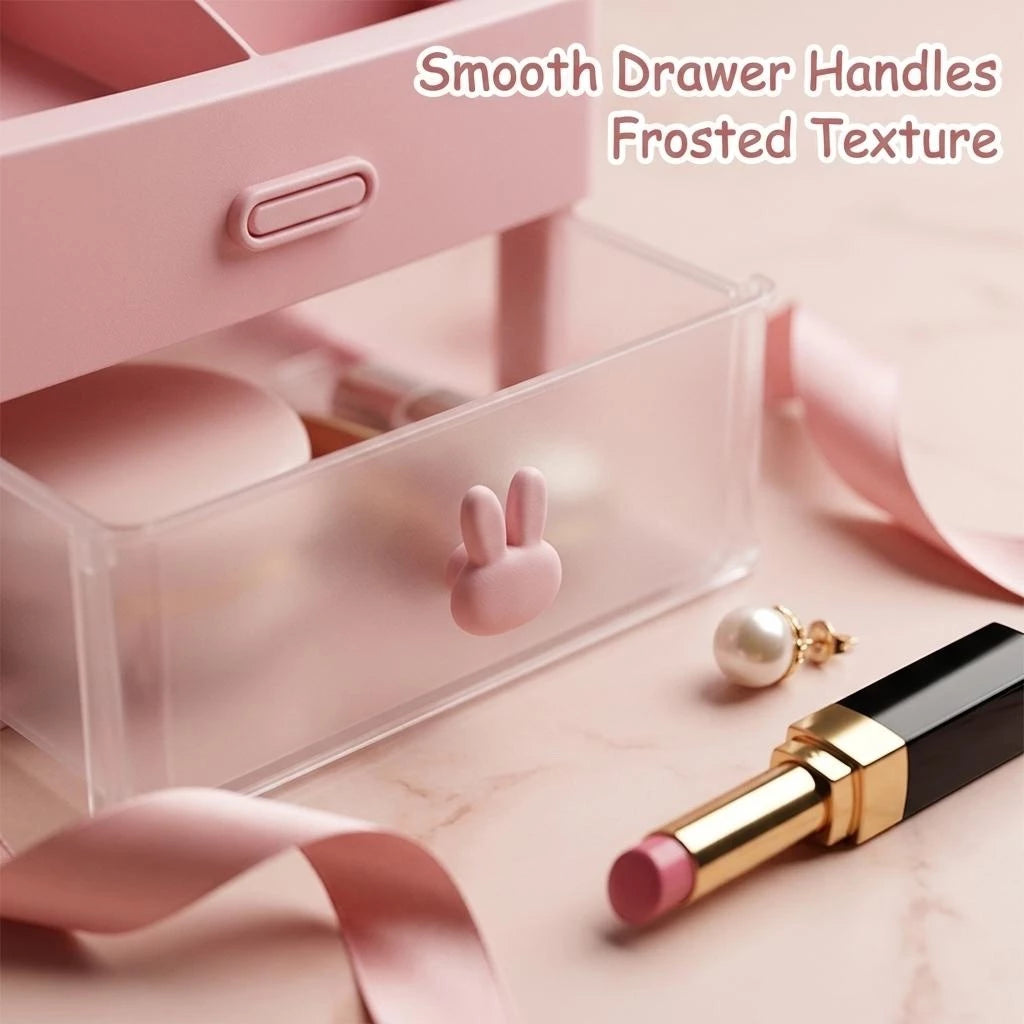 3-Tier Plastic Cosmetic Drawer and Desktop Organizer