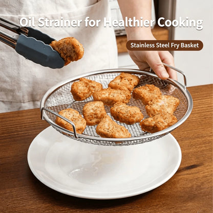 2-in-1 Stainless Steel Oil Drainer with Tray
