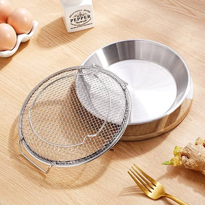 2-in-1 Stainless Steel Oil Drainer with Tray