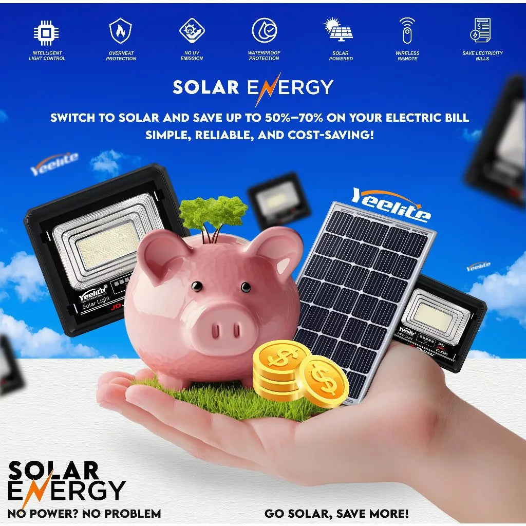 BUY 1 TAKE 1 | YEELITE Solar LED Flood Light with Remote Control