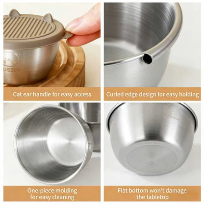 Stainless Steel Dipping Sauce Container with Lid