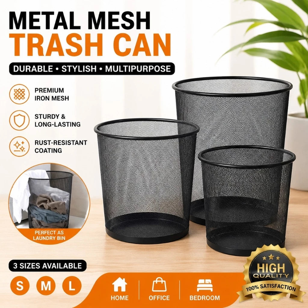 Metal Wire Mesh Waste Basket