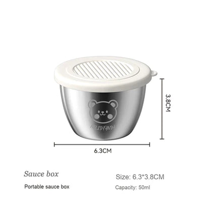 Stainless Steel Dipping Sauce Container with Lid