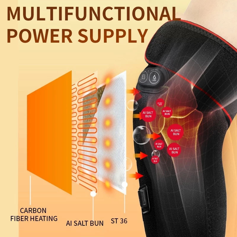 Electric Heating Knee Pad Massager