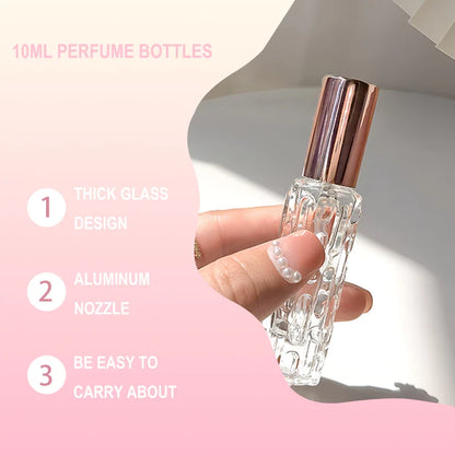 10ml Diamond Facet Mini Perfume Refillable Glass Bottle