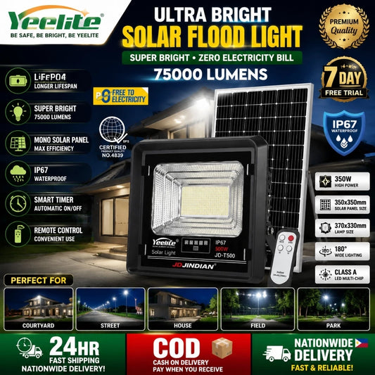 BUY 1 TAKE 1 | YEELITE Solar LED Flood Light with Remote Control