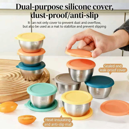Stainless Steel Dipping Sauce Container with Lid