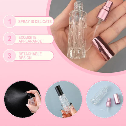 10ml Diamond Facet Mini Perfume Refillable Glass Bottle