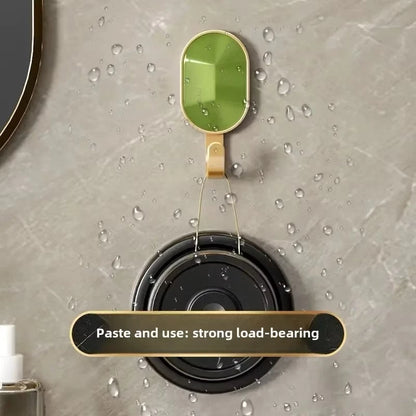 4pcs Gemstone Design Plastic Adhesive Hook