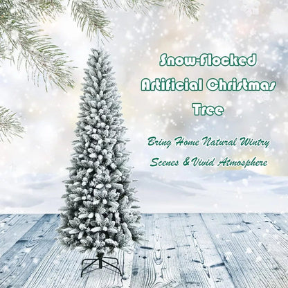 Slim Snow Christmas Tree