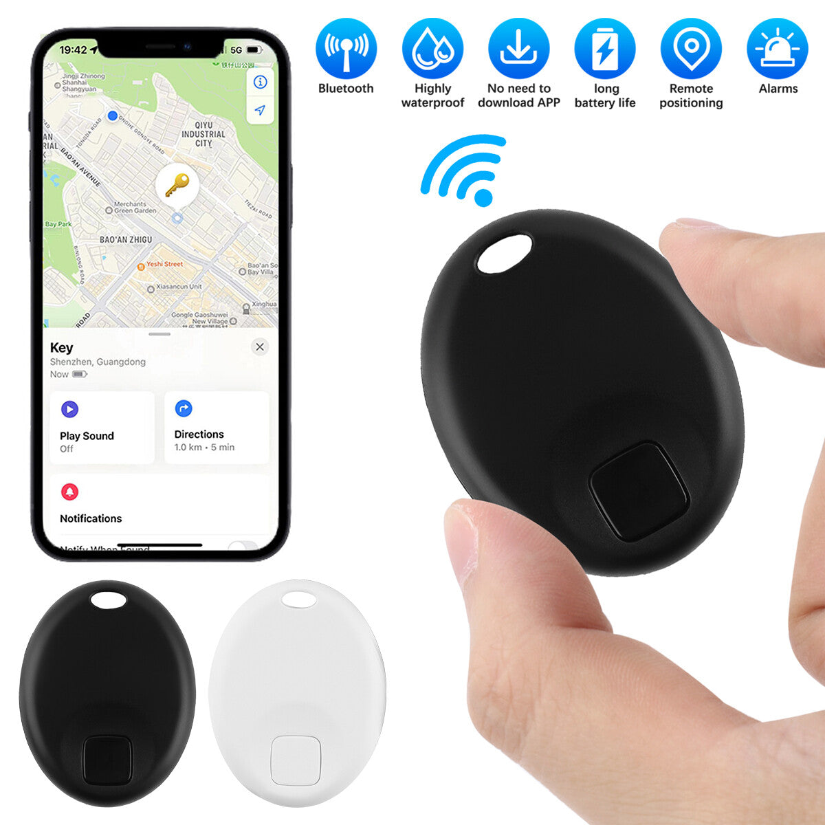 GRTSZ S2 Tag GPS Smart Tracker