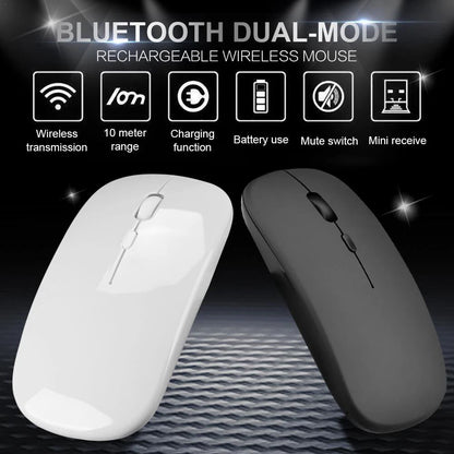 Rechargeable 2.4GHz Wireless Bluetooth Ultra-Thin Mouse