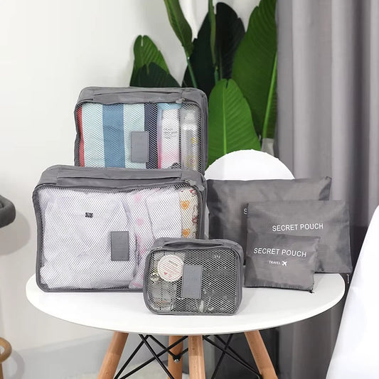6PCS TRAVEL LUGGAGE ORGANIZER SET
